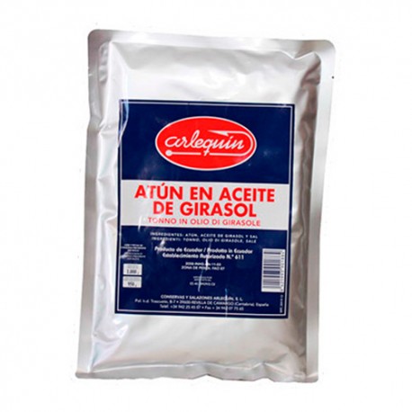 Atun Aceite Girasol Bolsa 1000gr ARLEQUIN-BLANCA