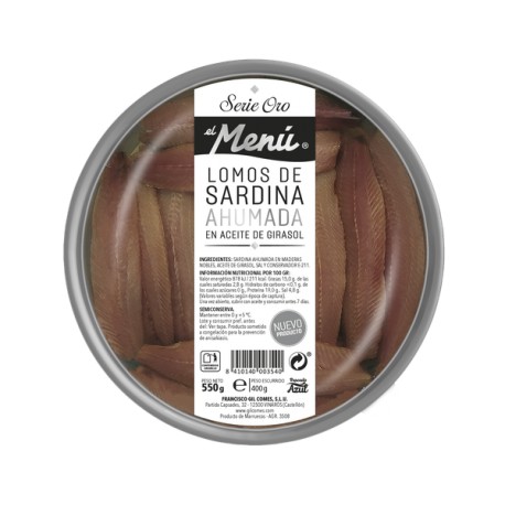Sardina Ahumada 550 gr MENU