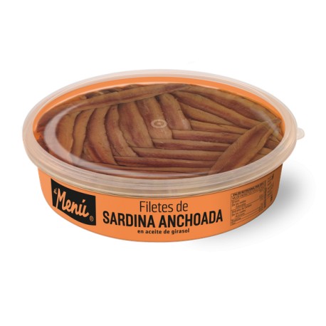 Sardina Anchoadas Tarrina 850 gr MENU