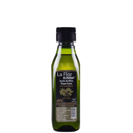 Aceite Virgen Extra 250ml. PET CUADRADO Flor Malaga