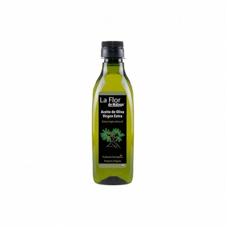 Aceite Virgen Extra 500ml. PET CUADRADO Flor de Malaga